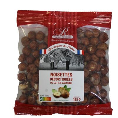 Shelled French hazelnuts - 125g bag