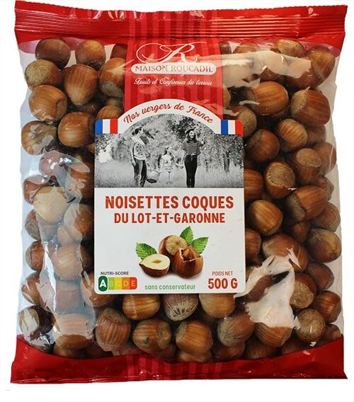 Noisettes coques - Origine France - sachet 500g
