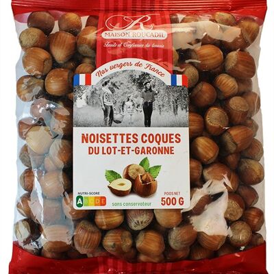 Noisettes coques - Origine France - sachet 500g