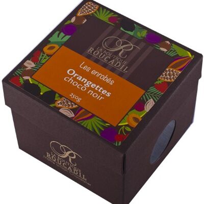 Orangettes enrobées de chocolat noir - boîte 250g
