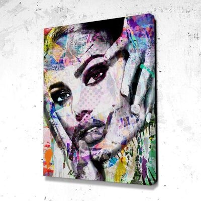 Tableau Glam Street - 60 x 40 - Toile sur châssis - Cadre noir