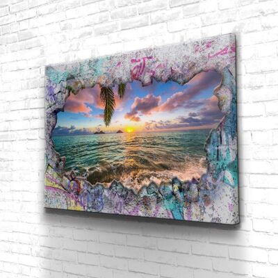 Tableau From Street To Paradise - 60 x 40 - Toile sur châssis - Sans cadre