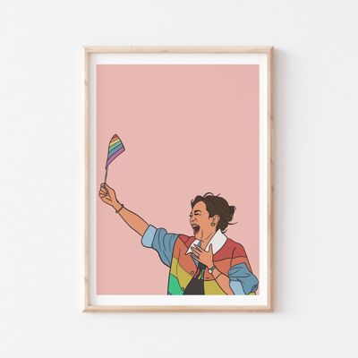 Kamala Harris LGBTQ Wandkunst