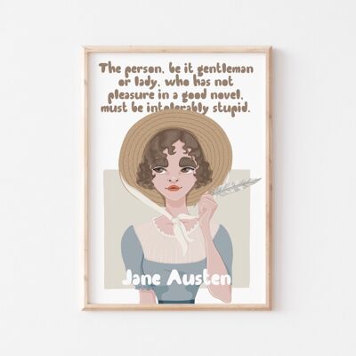 Art mural Jane Austen
