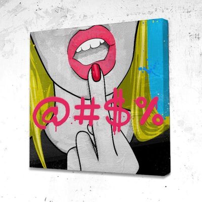 Tableau Fk Off - 60 x 60 - Plexiglas - Cadre noir