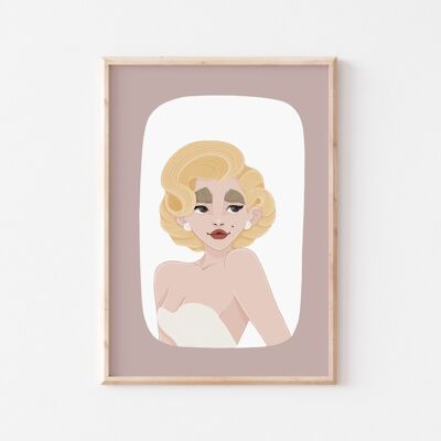Art mural Marilyn Monroe