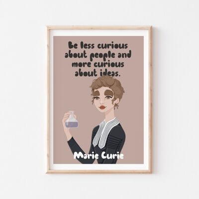 Marie Curie Wandkunst