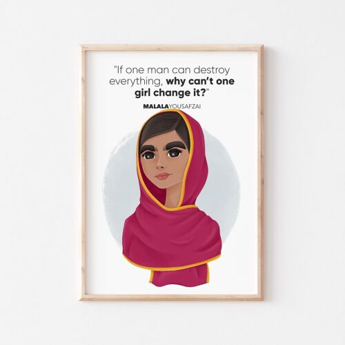 Malala Yousafzai V2 Wall Art