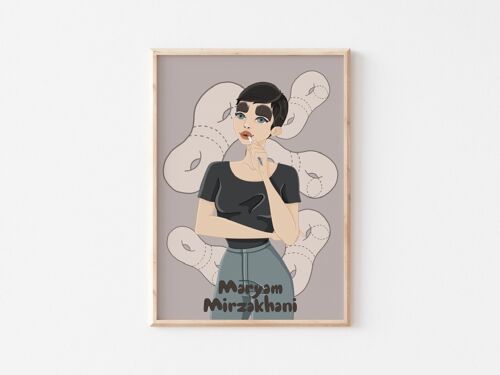 Maryam Mirzakhani Wall Art