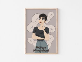 Art mural Maryam Mirzakhani 1