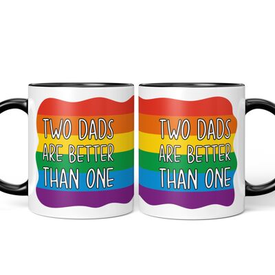 2 Dads Better Than 1 Gay Mug Set