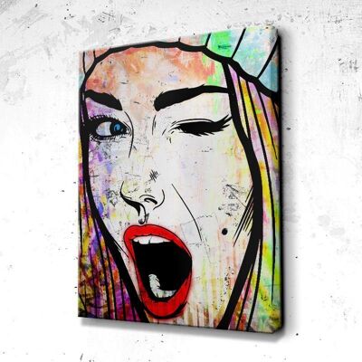 Tableau Dirty Pop - 160 x 120 - Plexiglas - Cadre noir