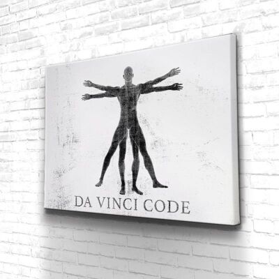 Tableau Da Vinci Code - 40 x 30 - Toile sur châssis - Sans cadre