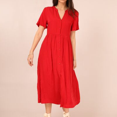 DAPHNE Kleid Rot