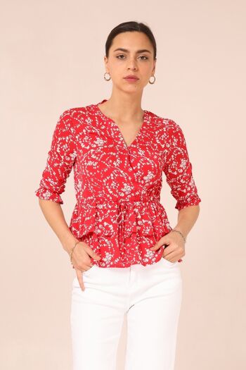 Blouse SALLY Rouge 1