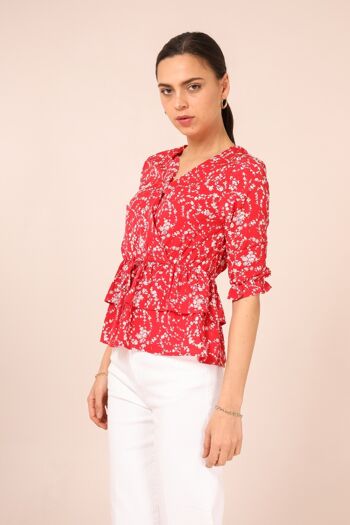 Blouse SALLY Rouge 3
