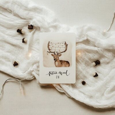Christmas card deer
