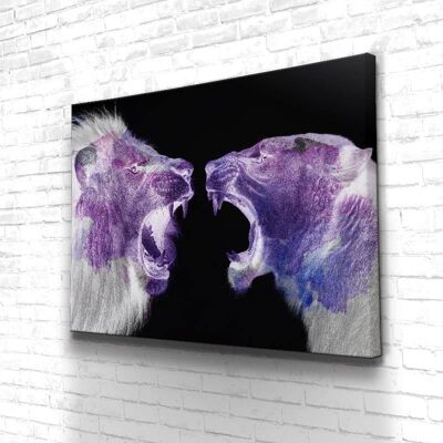 Tableau Black Lion - 60 x 40 - Plexiglas - Sans cadre