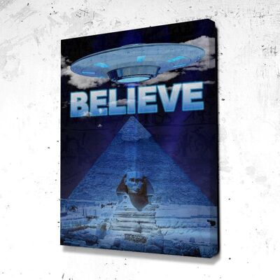 Tableau Believe - 60 x 40 - Plexiglas - Sans cadre