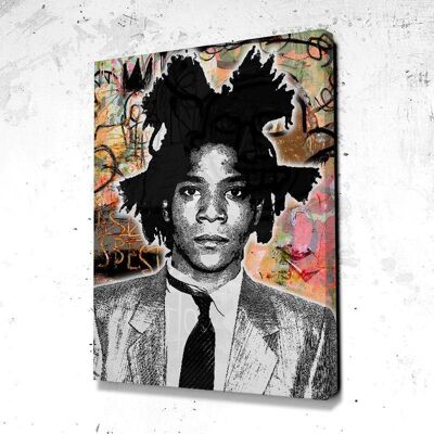 Tableau Basquiat - 60 x 40 - Plexiglas - Cadre noir