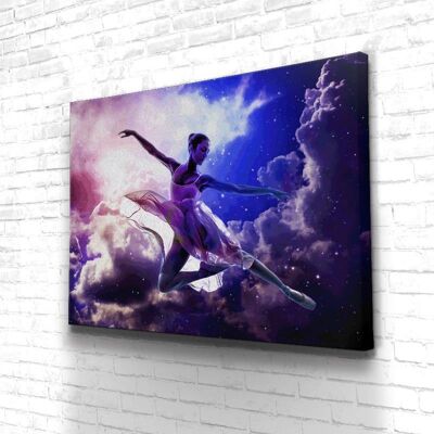 Tableau Ballet Cosmos - 40 x 30 - Toile sur châssis - Sans cadre