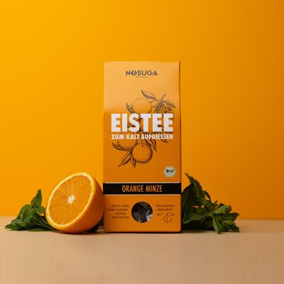 Set of 10: NOSUGA cold brew tea bags orange mint