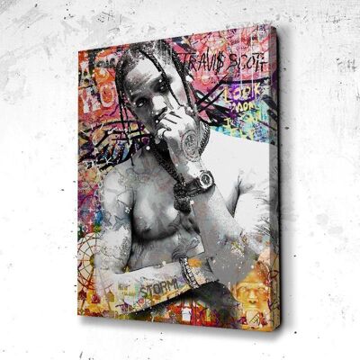 Tableau Astro Travis Scott - 120 x 90 - Toile sur châssis - Sans cadre