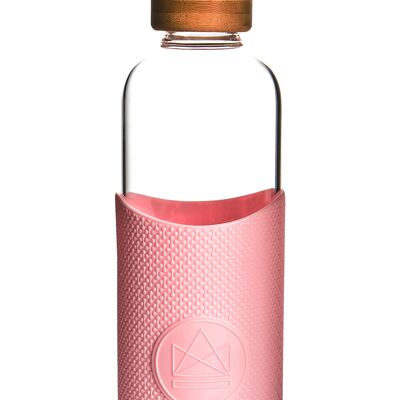 Neon Kactus Glass Water Bottle - Pink Flamingo 1000ml
