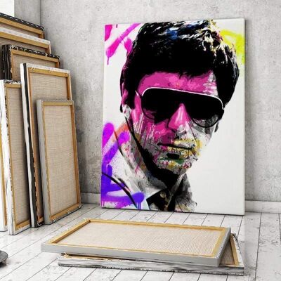 Tableau Al Pacino - 60 x 40 - Plexiglas - Cadre noir