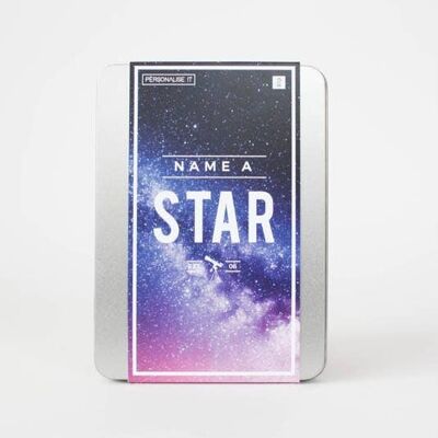 Name a Star Personalised Gift Tin