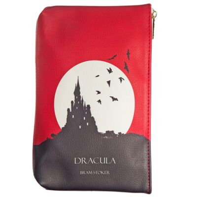 Dracula Moon Red Book Pouch Purse Clutch