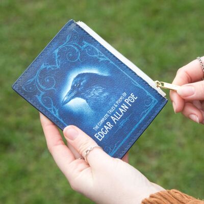 Edgar Allan Poe Book Coin Purse Card Wallet