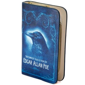 Porte-monnaie zippé Edgar Allan Poe Book 4