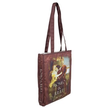 Roméo et Juliette Brown Kiss Book Tote bag 3