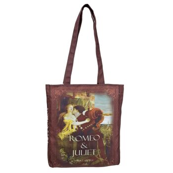 Roméo et Juliette Brown Kiss Book Tote bag 4