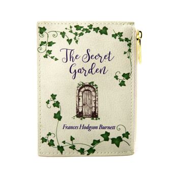 Portefeuille de cartes porte-monnaie livre gris The Secret Garden 2