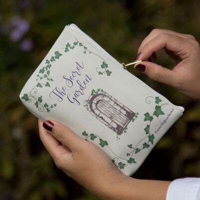 Pochette per borsetta con libro grigio The Secret Garden