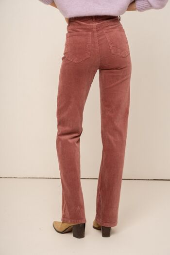 Pantalon Emma velours flare ROSE 5