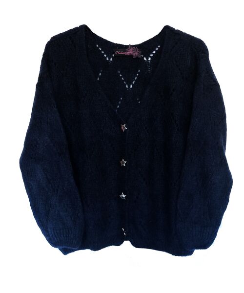 Gilet en mohair SACHA noir