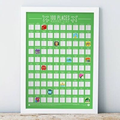 Bucket List Poster - 100 places