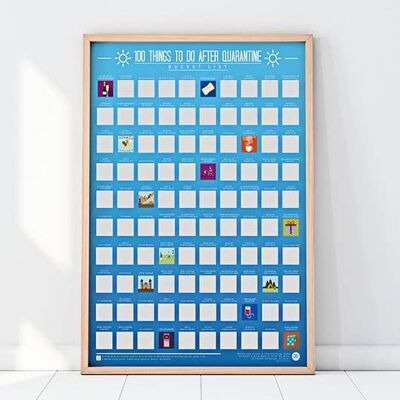 100 Things To Do After Quarantine Scratch Off Poster
