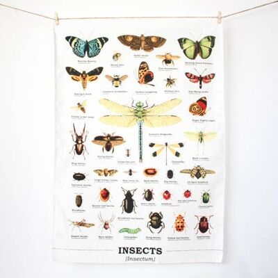 Insects Tea Towel