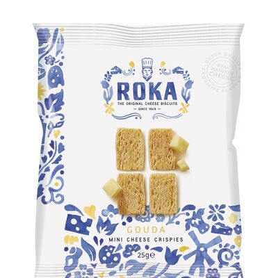 ROKA Mini Cheese Crispies Gouda Cheese 25g Delft Blue