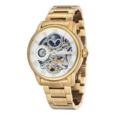 ES-8006-22 - Earnshaw Skeleton Automatic Men's Watch - Stainless Steel Bracelet