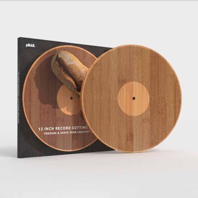 12" Record Chopping Board | Sustainable Bamboo