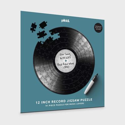 12" Vinyl Record Jigsaw Puzzle | Cadeau de musique personnalisé