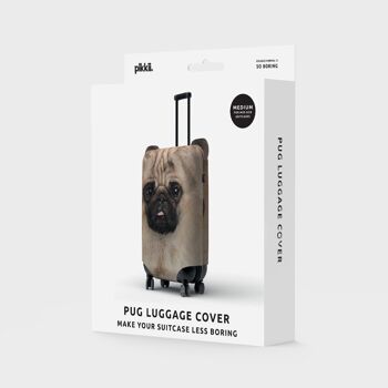 Housse de bagage carlin | Accessoires de voyage pour les amoureux des chiens 5