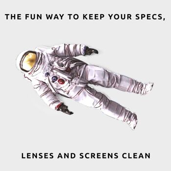 Chiffon de nettoyage pour lentille d'astronaute | Lingette à lunettes en microfibre Space 2