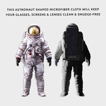 Chiffon de nettoyage pour lentille d'astronaute | Lingette à lunettes en microfibre Space 4
