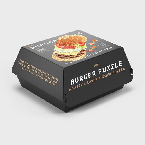 Burger Layer Puzzle | 6 Layer Jigsaw Puzzle